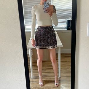 Zara tweed mini skirt